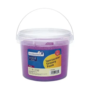 Excellerations Spectacular Sensory Foam - Purple, 1.1 lb (500 g), Interactive Toy for Kids, Tactile Exploration, Mess-Free Kinetic Foam for Sensory Play, Calm-Down Tool, Classroom or Home School Use