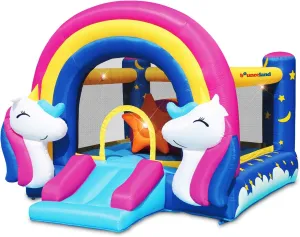 Fantasy Bounce House with Lights and Sound Interaction Inflatable Bouncer, 11 ft L x 8.7 ft W x 8 ft H, UL Strong Certified Blower Included