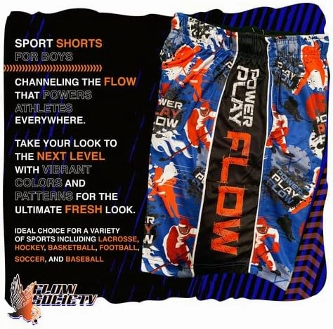 Flow Society Grand Slam Baseball Boys Athletic Shorts