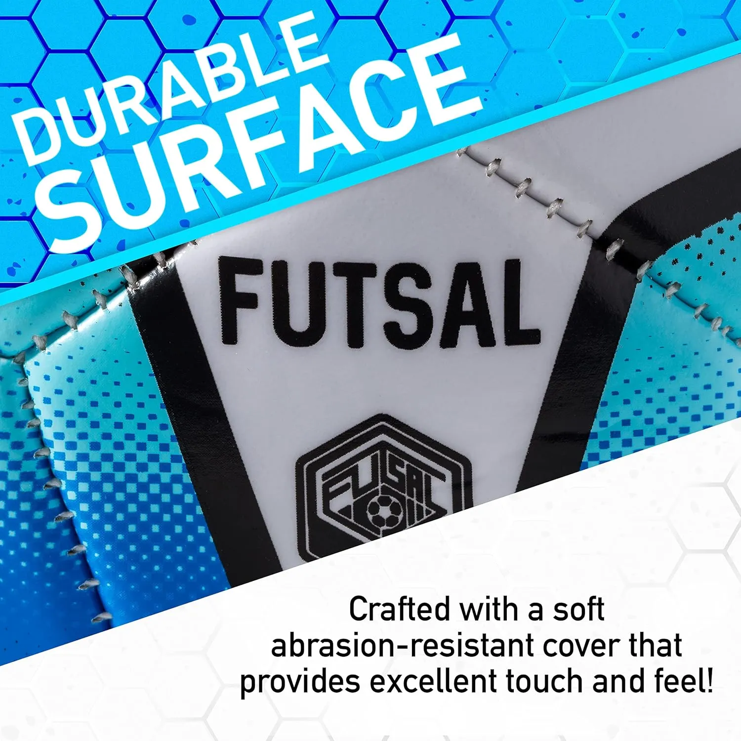Franklin Sports Futsal Ball - Official Size Futsal Soccer Ball - Indoor and Outdoor - Size 3 Junior and Size 4 Official