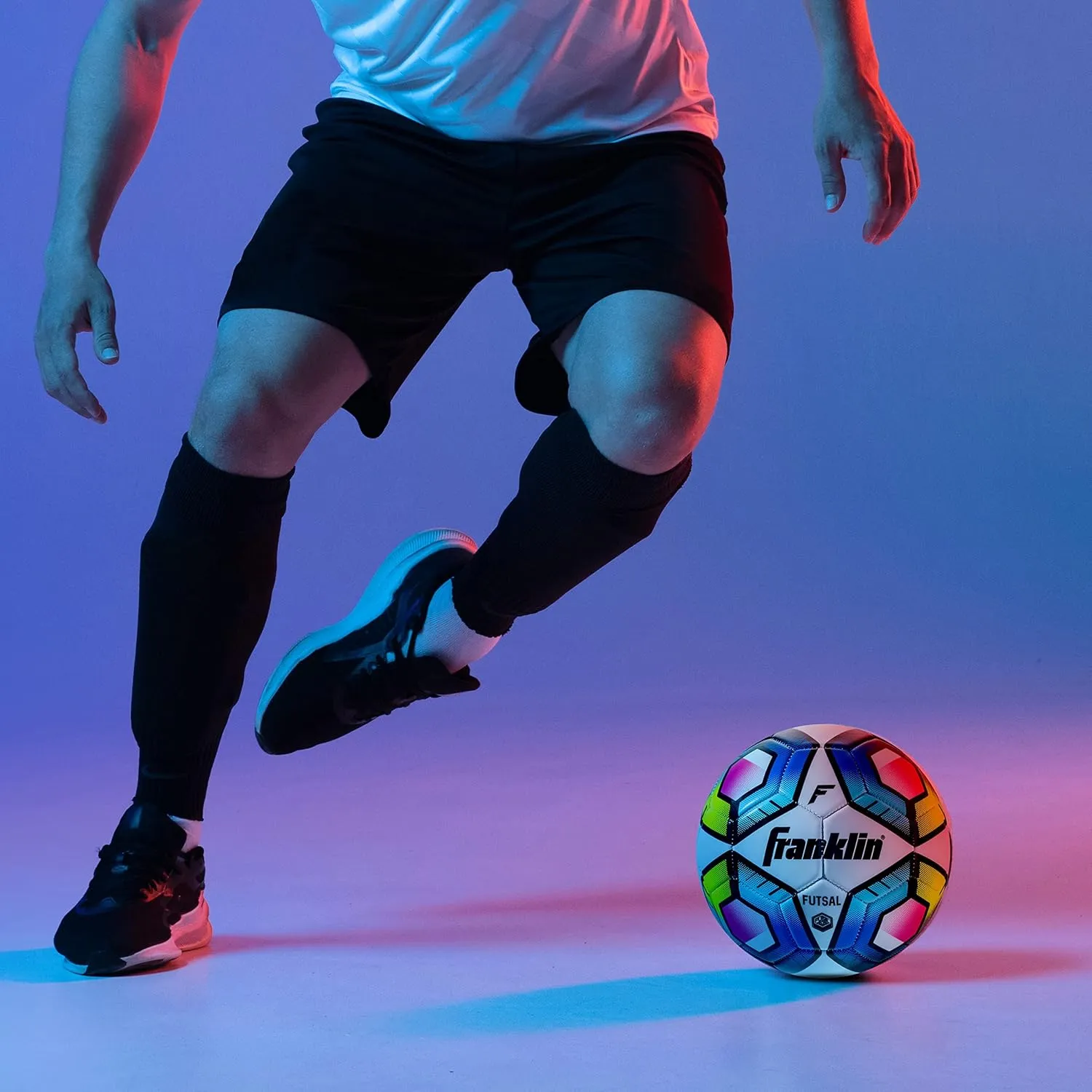 Franklin Sports Futsal Ball - Official Size Futsal Soccer Ball - Indoor and Outdoor - Size 3 Junior and Size 4 Official