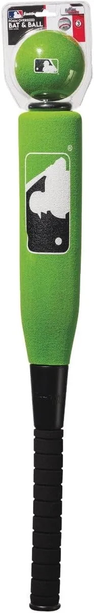 Franklin Sports MLB Kids Foam Baseball Bat   Ball Sets - Indoor   Outdoor Soft Foam Baseball Bats for Kids   Toddlers - Regular   Jumbo Barrels - 24" or 27" Length