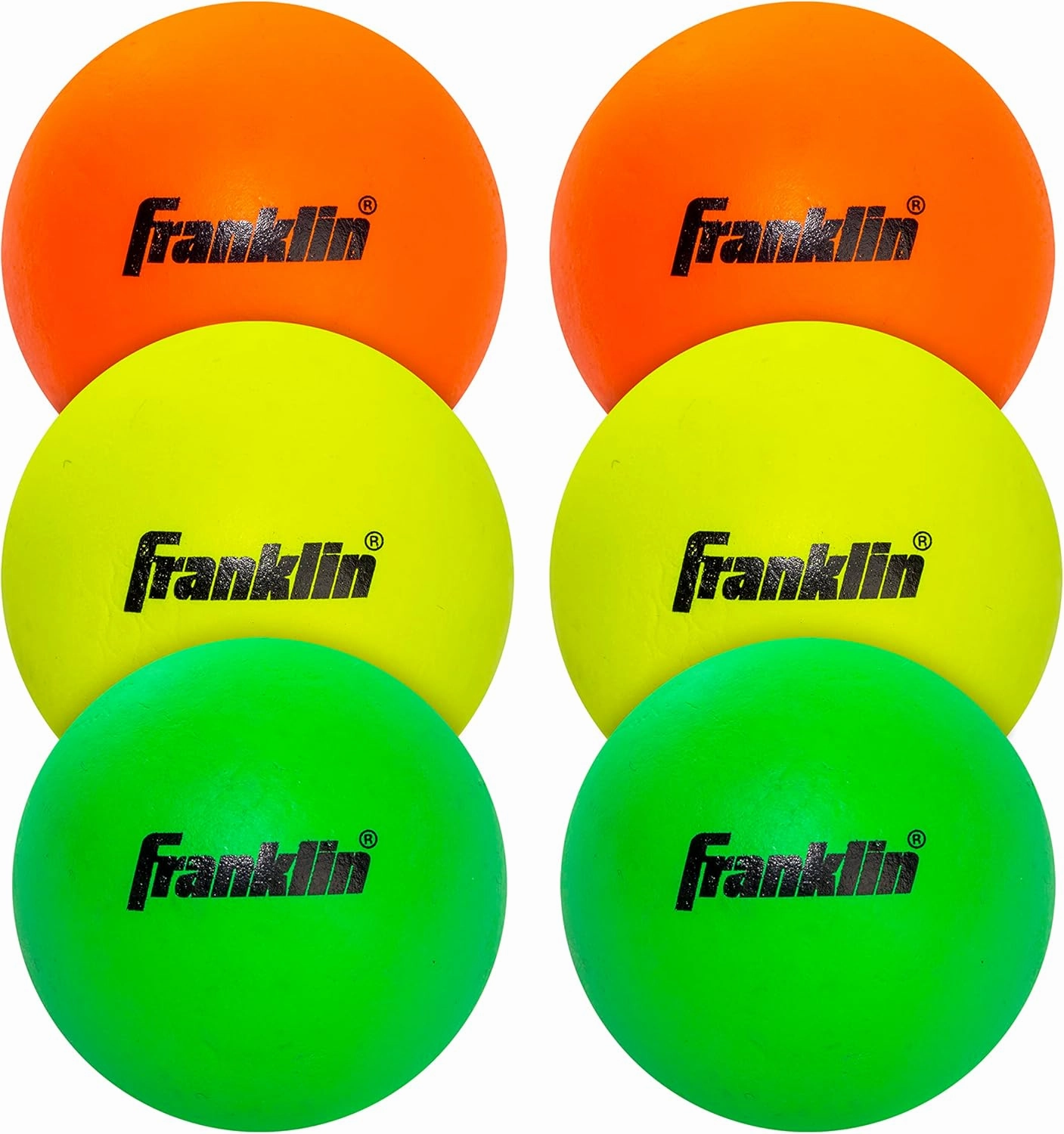 Franklin Sports Lacrosse Balls - Soft Rubber Lacrosse Balls for Kids - Perfect for Beginners & First Time Players - Softer & Smaller Construction than Regulation Balls - Bright Colors