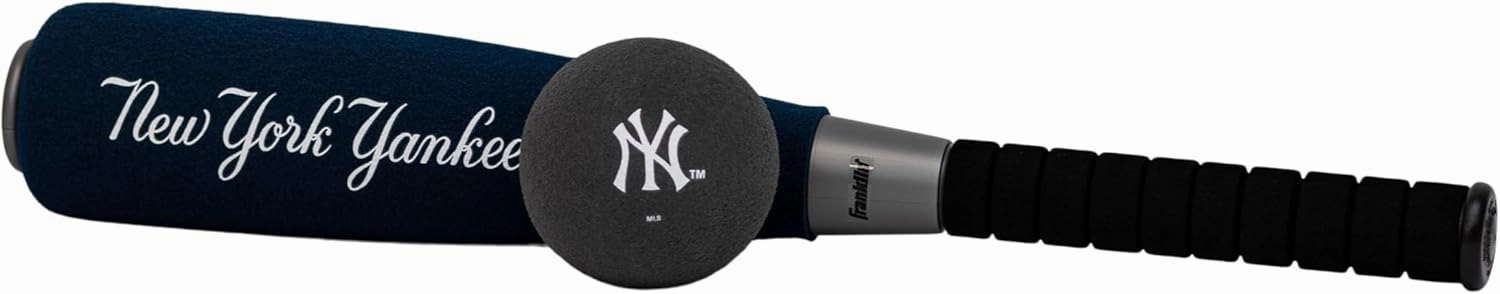 Franklin Sports MLB Jumbo Foam Baseball Bat   Ball Sets - Kids Oversize Foam Baseball Bats   Soft Baseballs - Indoor   Outdoor Youth Baseball Toy - MLB Team Baseball Bat   Ball Sets