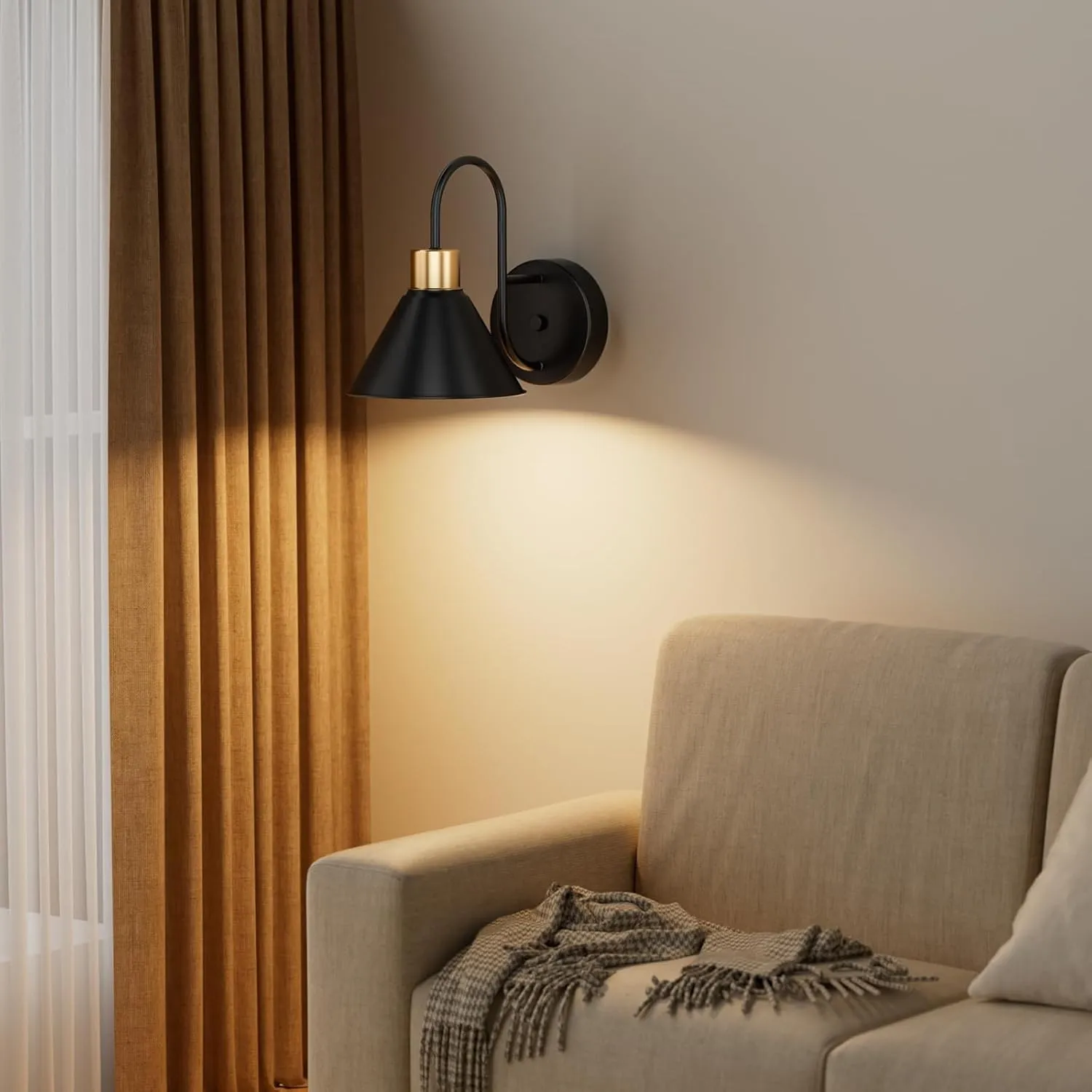 Frideko Black Rechargeable Wall Sconces Set of Two with Remote, 3 Color Dimmable Battery Operated Wall Light, Indoor Battery Powered Wall Lamp with Timer, Wireless Sconce Wall Lighting for Living Room