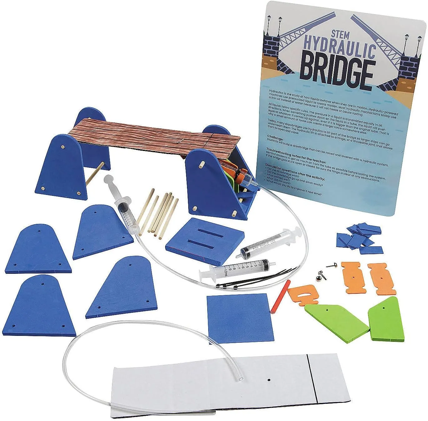 Fun Express STEM Hydraulic Bridge Craft Kit Educational Activities – Makes 12