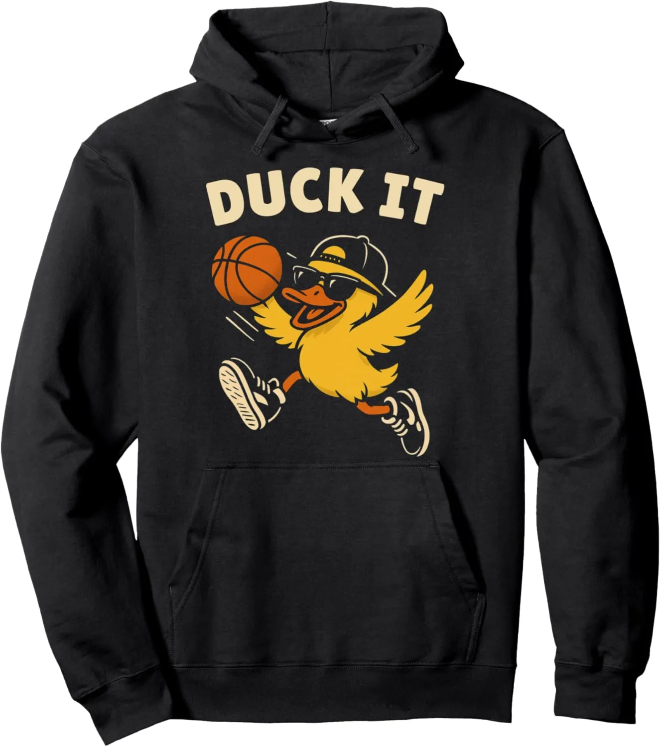 Funny Basketball Duck it Cool Sports Humor Duck Dunk Pullover Hoodie