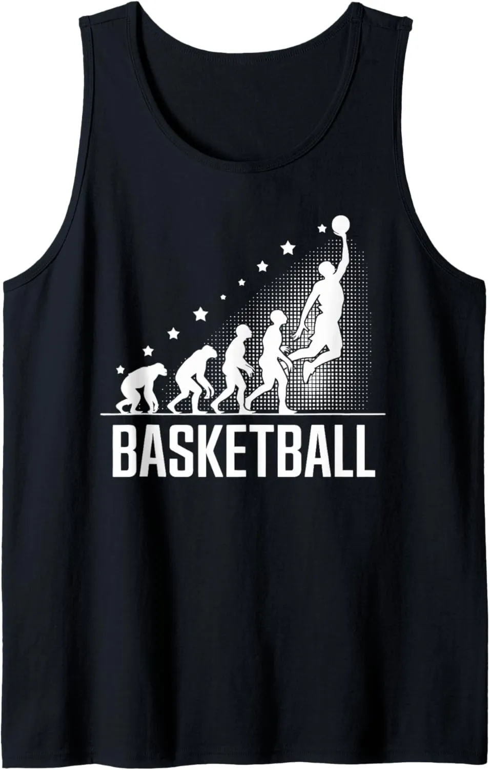 Funny Basketball Evolution Dunk Athlete Sports Tee Tank Top