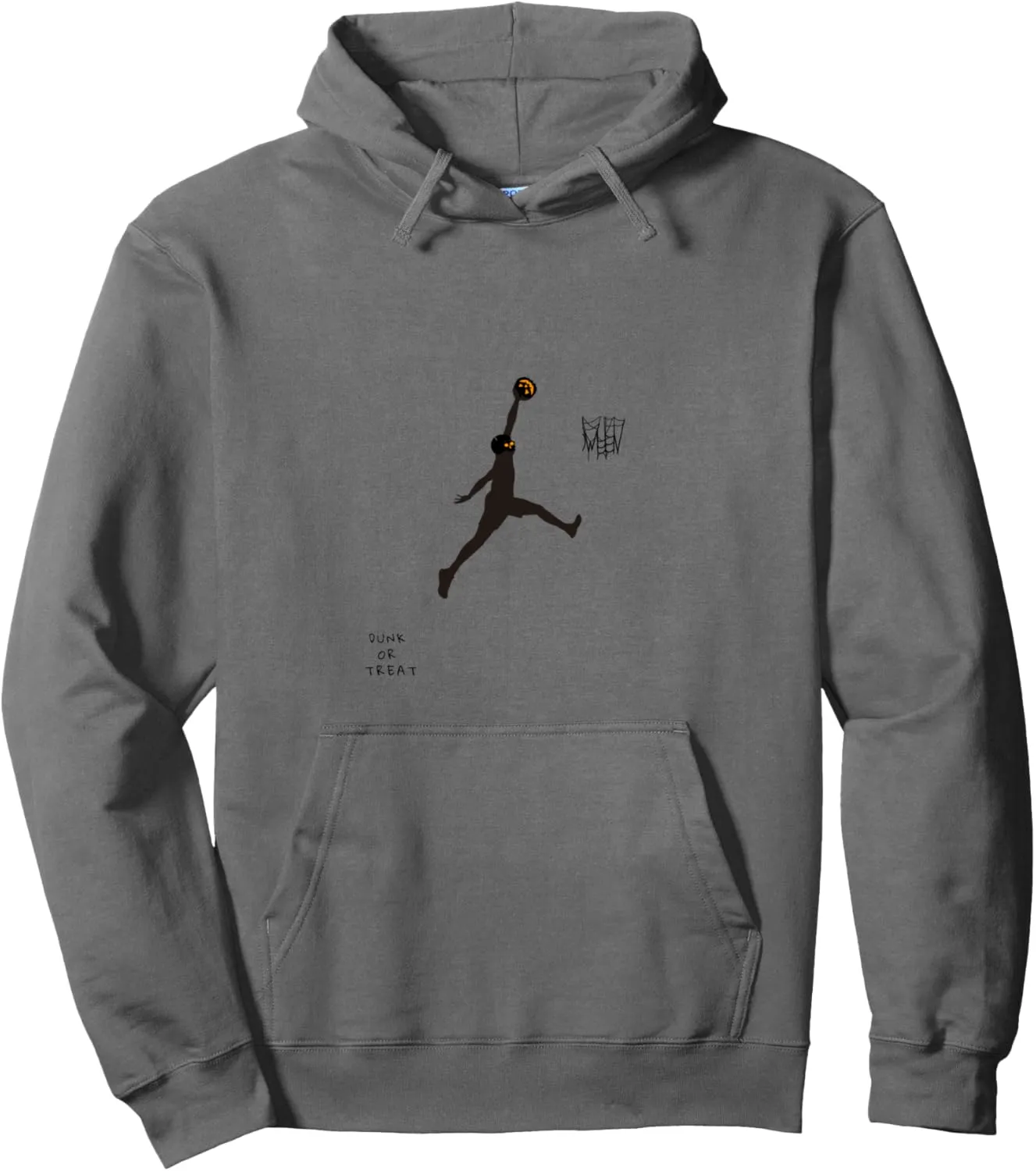 Funny Halloween Basketball - Dunk or Treat Pullover Hoodie