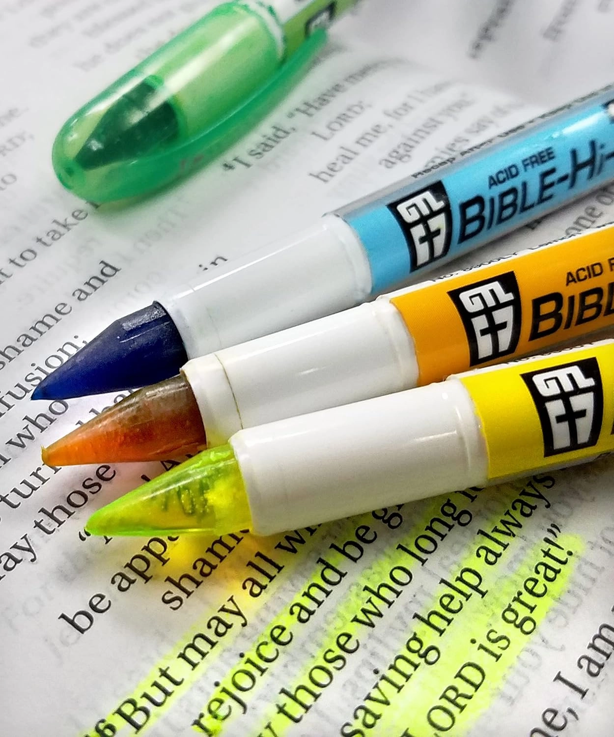 G.T. Luscombe Company, Inc. Accu-Gel Bible-Hi-Glider Inductive Bible Study Set | No Bleed Solid Gel Highlighter | No Smearing or Fading | Long Lasting Bright Translucent Colors (Set of 10) [Paperback]