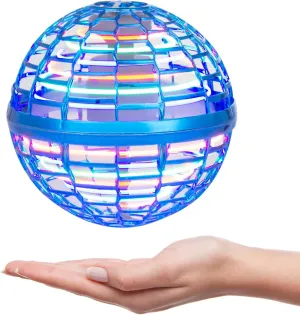 Galaxy Ball 2024 Flying Orb Ball: Cosmic Globe Boomerang Ball with Led Lights, Hover Ball, Flying Spinner, Hand Drone for Kids, Girls, Boy Toys Age 6 7 8 9 10 11 12 Kids Cool, Blue