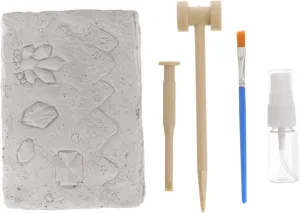 GALPADA 1 Set Excavating Natural Mineral Stone Digging Kit for Interactive Learning and Collection Activities