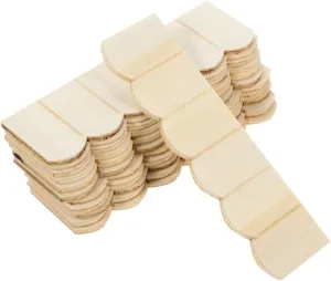Garneck 36pcs Unfinished Wooden Dollhouse Roof Tiles Safe Model Brick Tiles for Miniature Landscape and DIY Projects Accessories for Creative Play and Building Fun