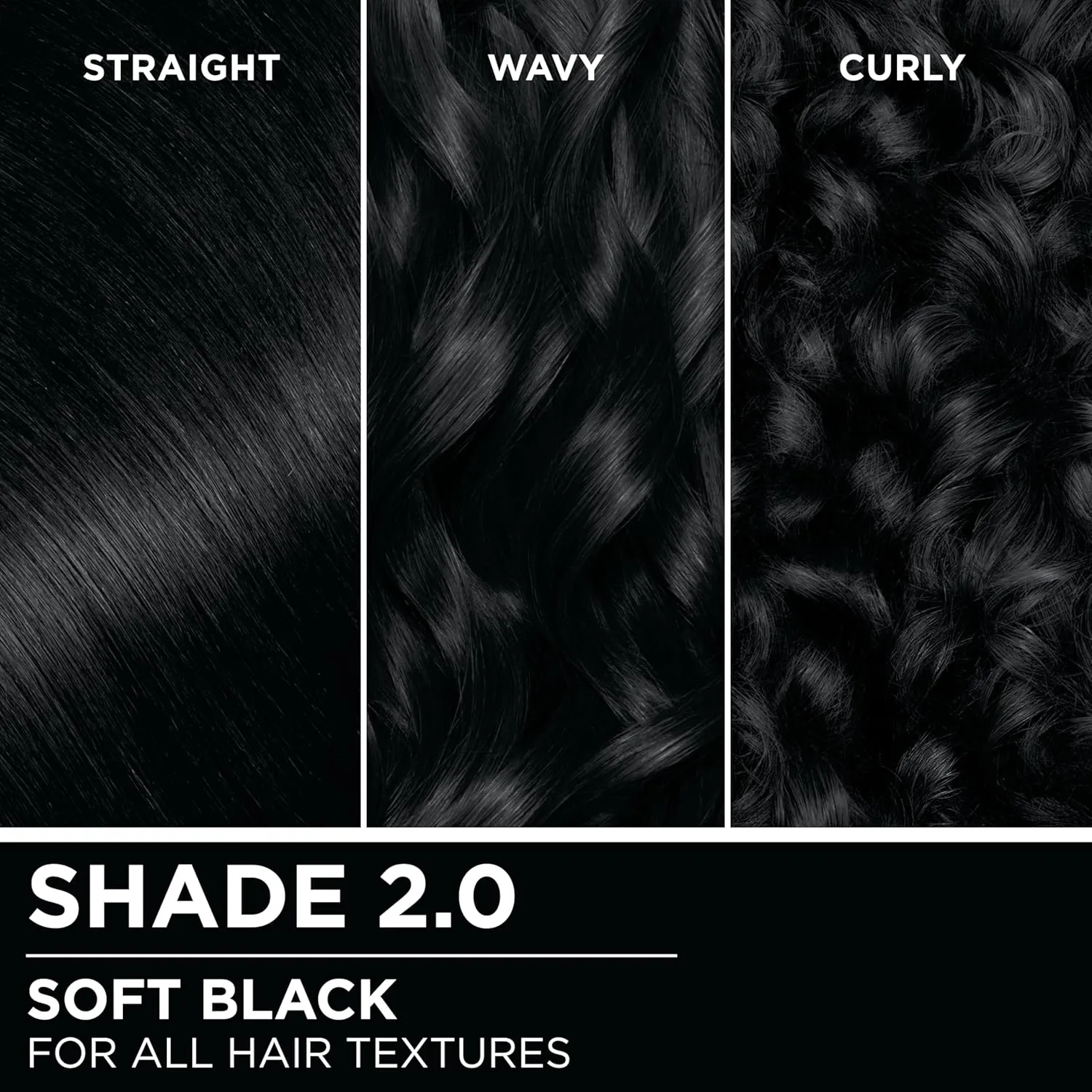 Garnier Hair Color Olia Ammonia-Free Brilliant Color Oil-Rich Permanent Hair Dye, 2.0 Soft Black, 2 Count (Packaging May Vary)