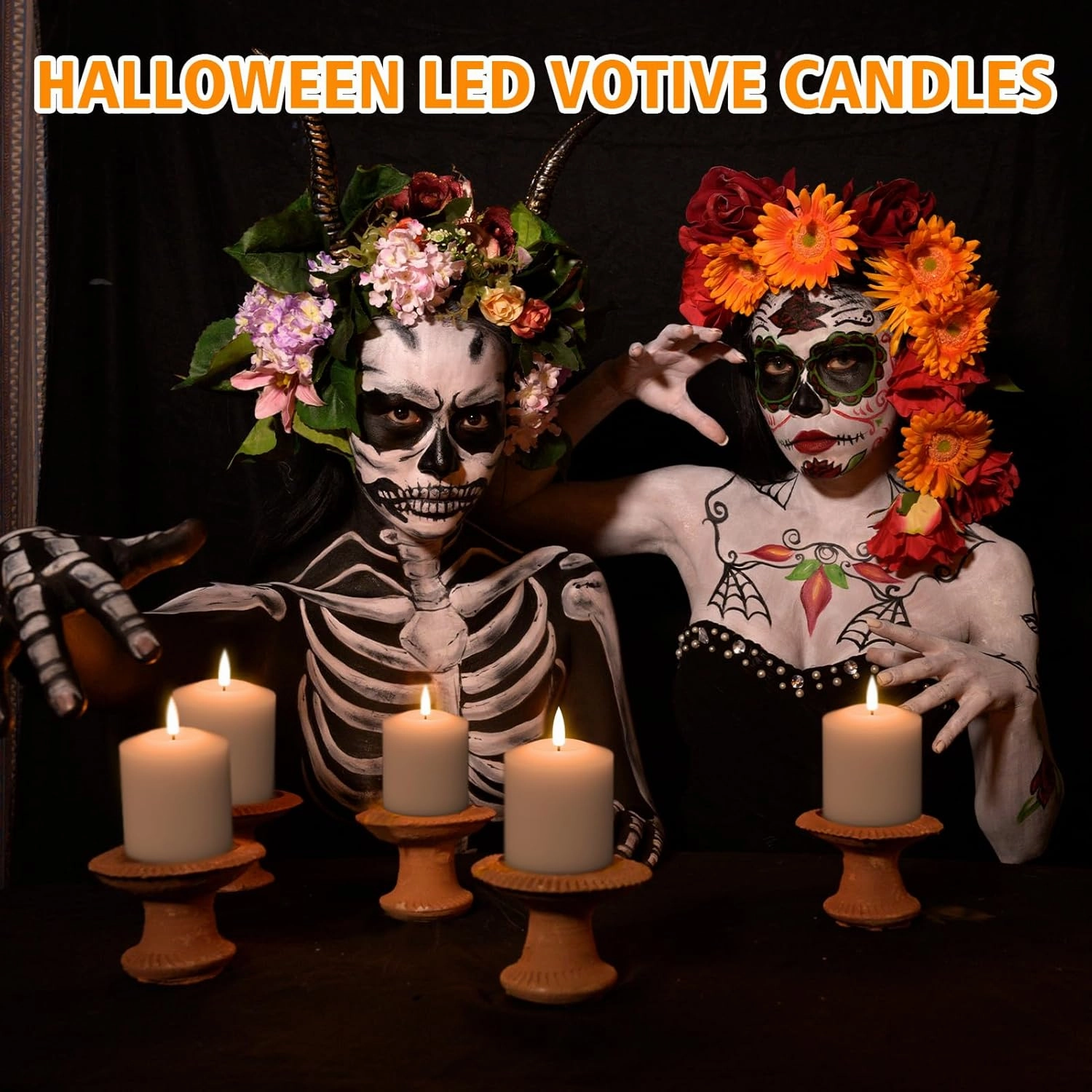 GenSwin Flameless Pillar Candles Flickering with Remote Timer, Battery Operated Real Wax LED Votive 3D Wick Candles 6 Pack White(Battery Include, 2 x 3.2 Inch)