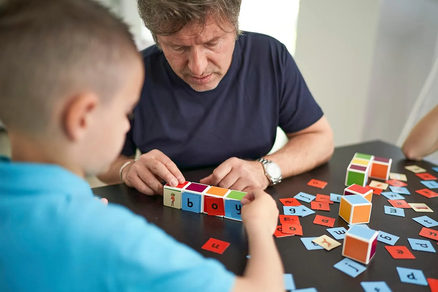 Geomag Magicube Word Building - 16 Cubes   63 Clips - Magnetic Building Set with Magnetic Cubes