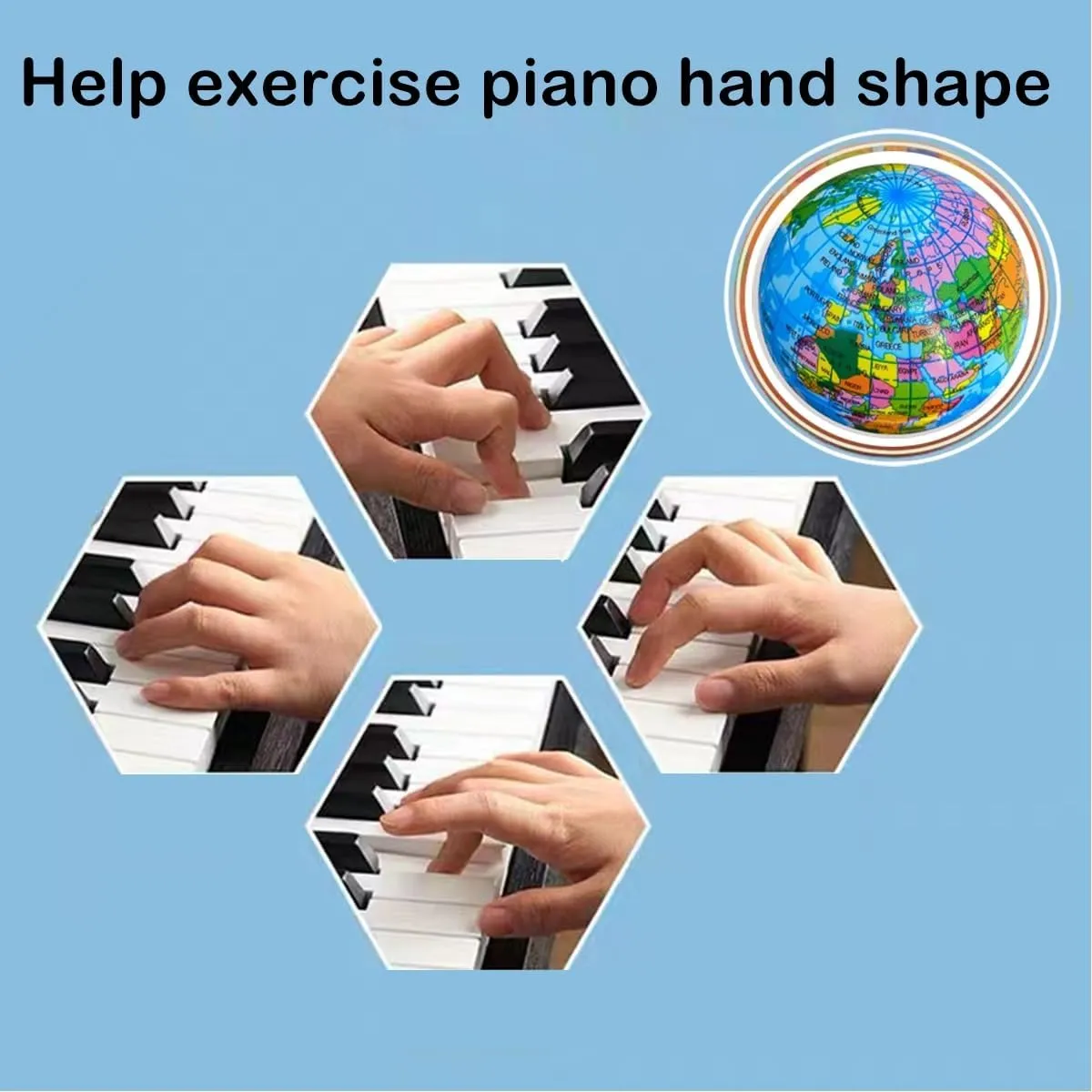 Globe Stress Balls 12Pack 4Inch Mini Foam World Map Squeeze Stress Balls Planet Earth Stress Relief Ball Party Favor Balls to Release Stress for Children Anxiety Relief (Globe, 4inch 12PCS)
