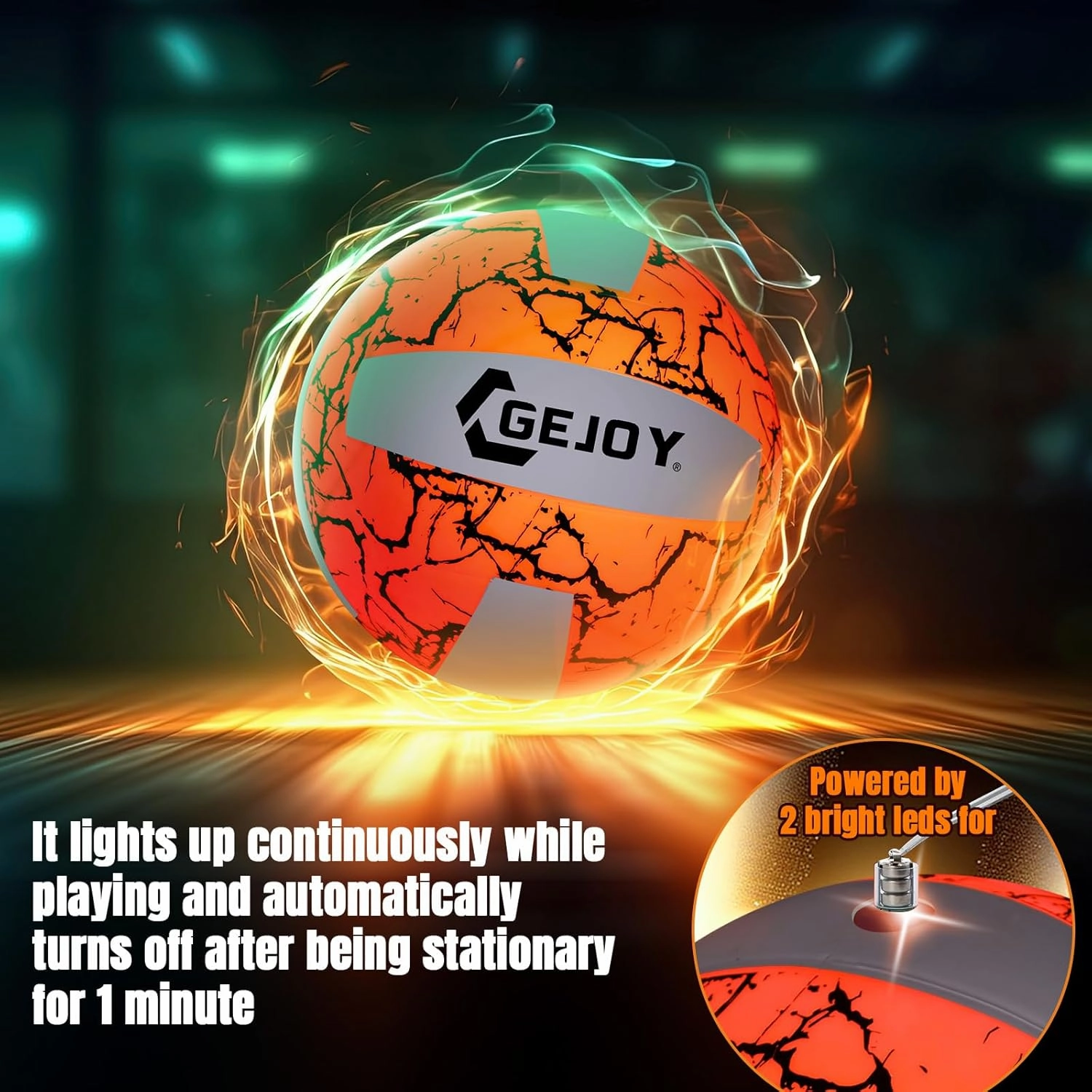Glow in The Dark Ball LED Light up Basketball Football Volleyball Official Size Ideal Gift for Christmas Adult Man Teenage Outdoor Sport Birthday Accessories Stuff