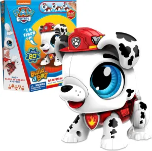 Goliath Build-a-Bot: Paw Patrol - Marshall | Build Your Own Interactive Paw Patrol Characters | Easy Click 'n' Create System | 20  Piece STEM Robot Kit for Kids | for Ages 3 