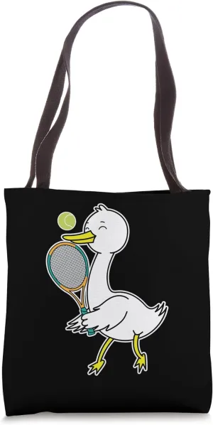 Goose plays Tennis Tote Bag