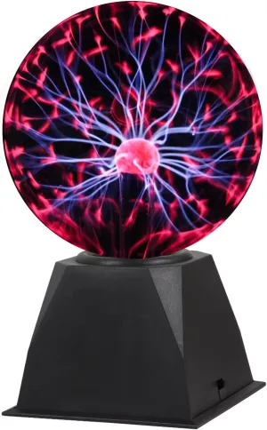 Gresus 7 Inch Plug-in Magic Plasma Ball Lamp - Touch & Sound Sensitive Interactive Plasma Lamp Nebula Sphere Globe, Science Educational Gift for Decorations/Parties/Bedroom