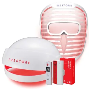 Grow & Glow Bundle: Essential Hair Device with Battery Pack   LED Face Mask