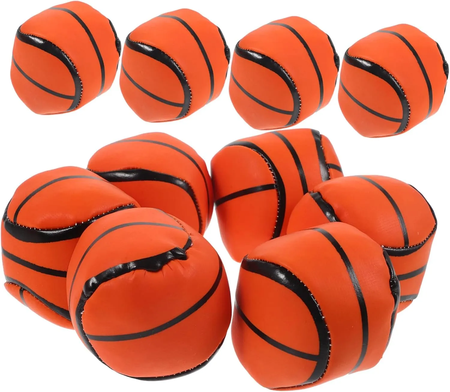HANABASS Game Washable Juggling Balls 12pcs Pu Leather Bag Toys Soft Juggle Balls for Boys and Girls Party Favor