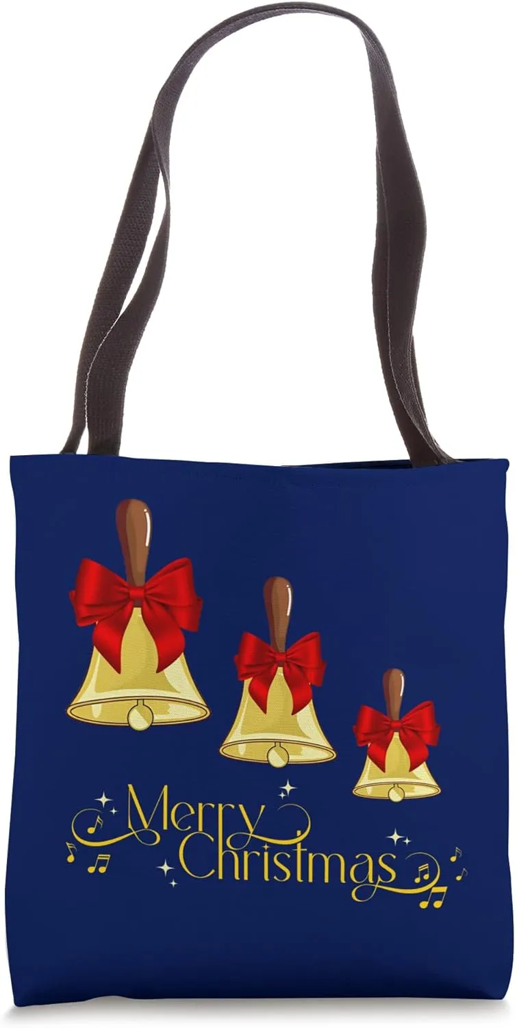 Handbell Merry Christmas Bell! Ringers Notes Holiday Concert Tote Bag