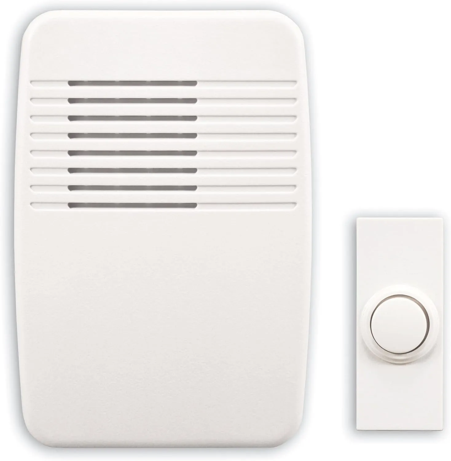 Heath/Zenith SL-7366-02 Wireless Plug-In Door Chime Kit with Molded Plastic Cover, White