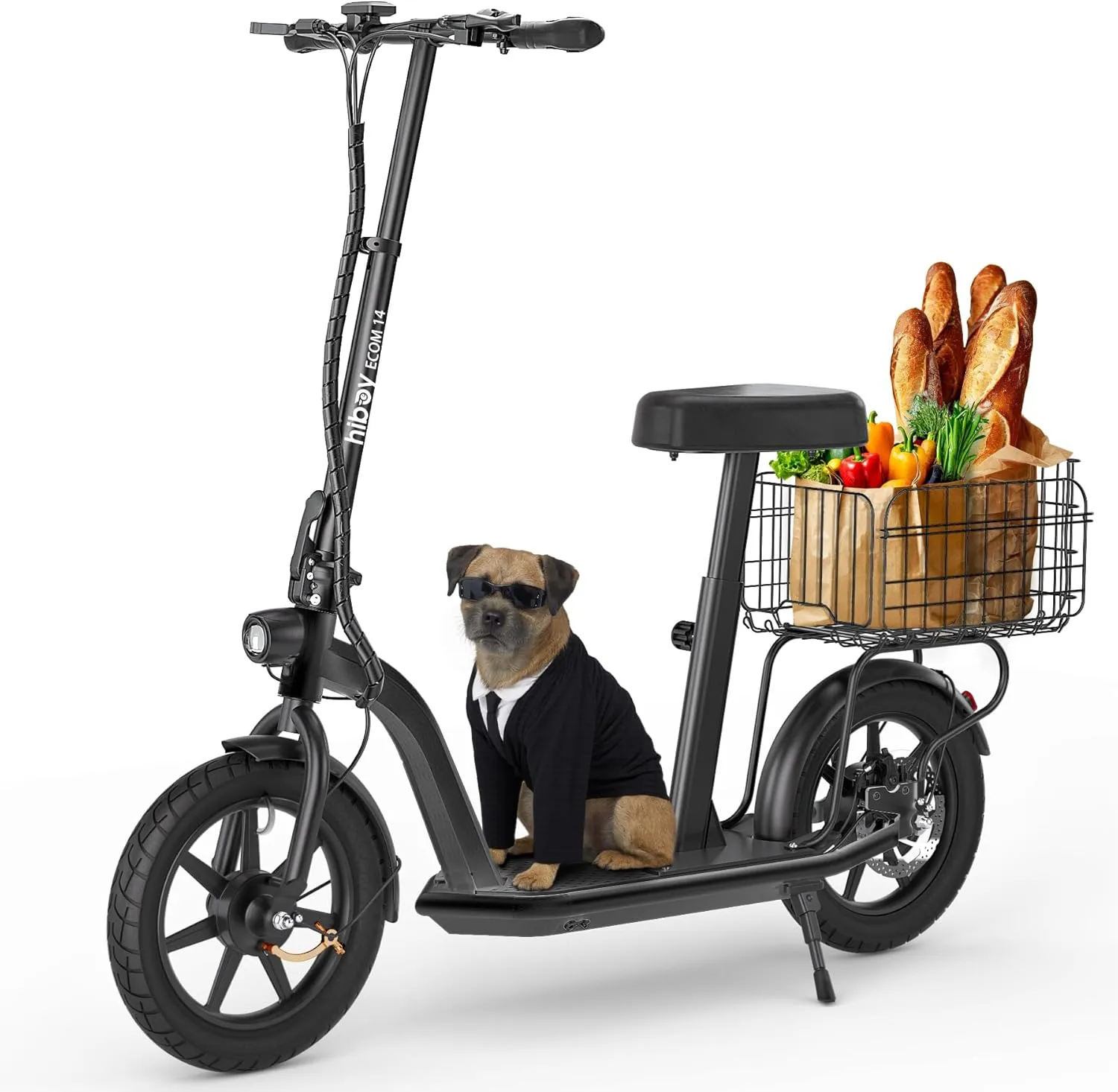 Hiboy MAX Pro Electric Scooter, 46.6 Mi Long Range, 22 MPH Power by 650W MAX Motor, 11'' Pneumatic Tires, Split Hub Design, Dual Suspension, 265lbs MAX Load, Commuting Electric Scooter for Adults