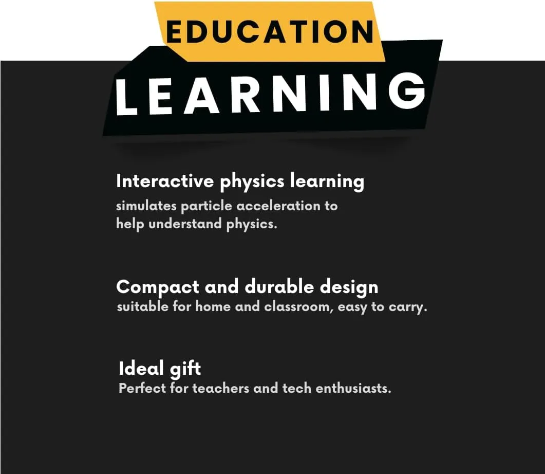 High tech electromagnetic Coil Accelerator - Multifunctional STEM Toy for Science Education & Creative Learning | Hands-On Physics Experiment Kit for Adults (electromagnetic Coil)