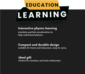 High tech electromagnetic Coil Accelerator - Multifunctional STEM Toy for Science Education & Creative Learning | Hands-On Physics Experiment Kit for Adults (electromagnetic Coil)