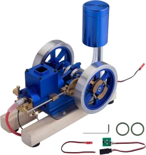 Hit and Miss Engine Model, Water Cooled Engine Model with Base, Cool Science Set Gift