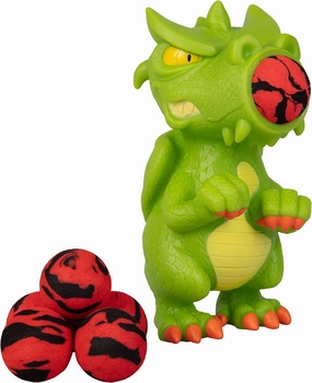 Hog Wild Ball Popper Toy (Dragon) - Includes 4 Soft Foam Balls - Squeeze to Pop Air Powered Balls Up to 20 Feet - Launcher Safe for Indoor/Outdoor Play