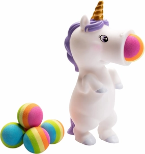 Hog Wild Unicorn Ball Popper Toy - Includes 4 Soft Foam Balls - Squeeze to Pop Air Powered Balls Up to 20 Feet - Launcher Safe for Indoor/Outdoor Play - Party Favor Gift for Kids, Girls, Boys Ages 5 