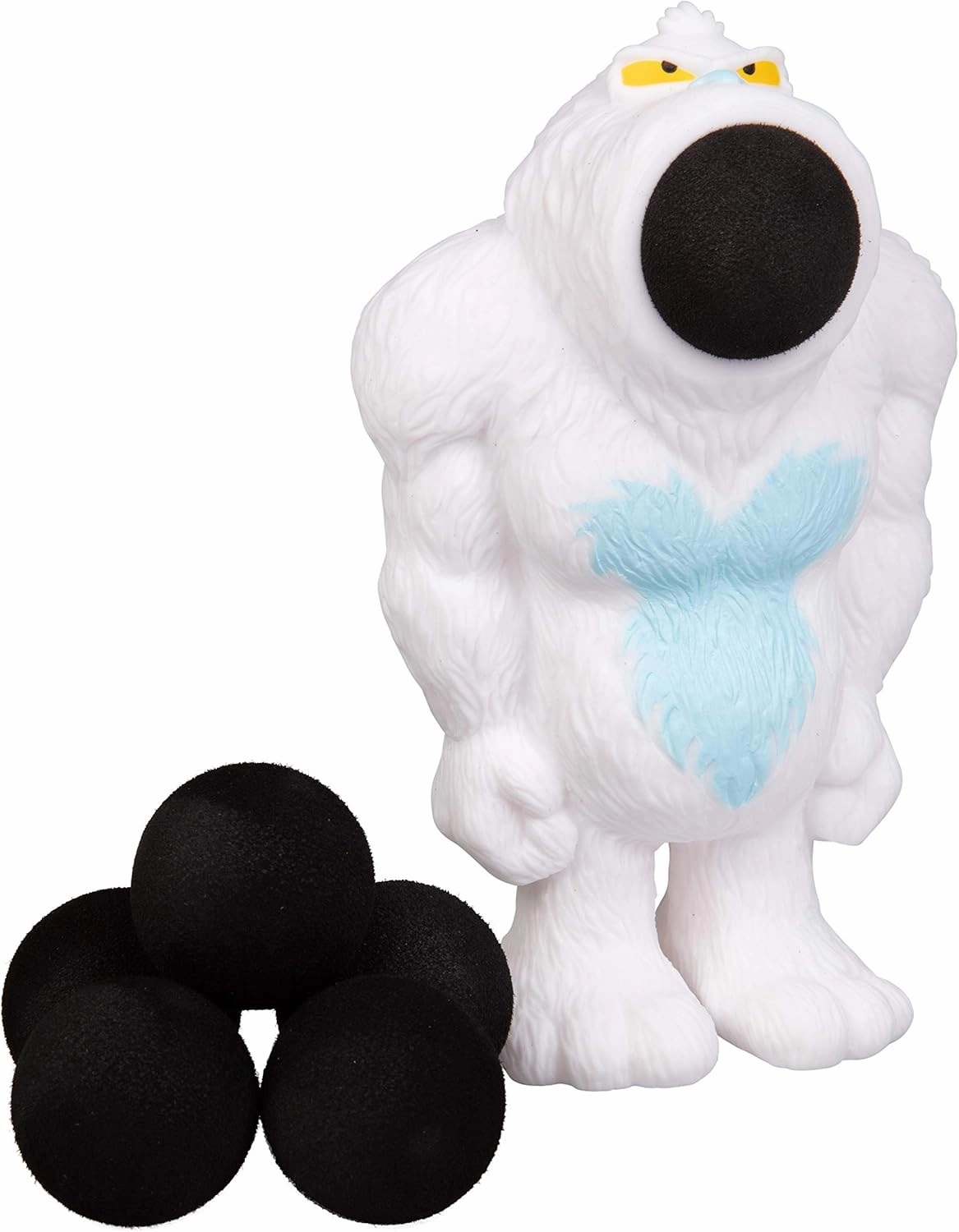 Hog Wild Yeti Ball Popper Toy - Includes 4 Soft Foam Balls - Squeeze to Pop Air Powered Balls Up to 20 Feet - Launcher Safe for Indoor/Outdoor Play - Party Favor Gift for Kids, Girls, Boys Ages 5 