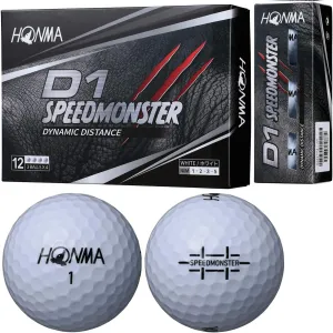 Honma Golf HONMA Ball D1 Speed Monster Ball Set of 5 Dozen (60 Pieces)