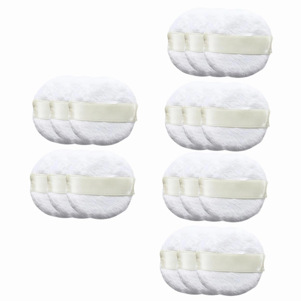 Housoutil 30pcs Ultra Short Plush Makeup Puff Soft Sponge for Foundation Blush and Highlighter Expands Water for Easy Application for Women Girls
