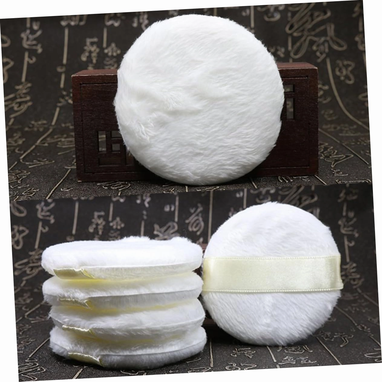 Housoutil 30pcs Ultra Short Plush Makeup Puff Soft Sponge for Foundation Blush and Highlighter Expands Water for Easy Application for Women Girls