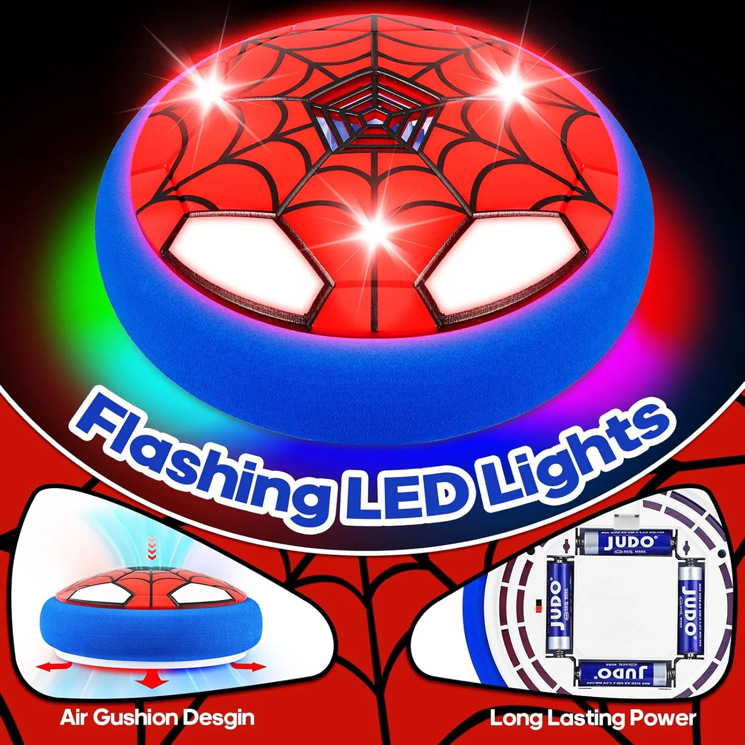 Hover Soccer Ball,Fun Indoor Boys Toys 6-8 Years Old,Cool Stuff Sensory Autism Toddler Party Games Sport Toys with Cool LED Light,Birthday Gifts for Kids Boys Girls Age 3 4 5 6 7 8 9 10 11 12