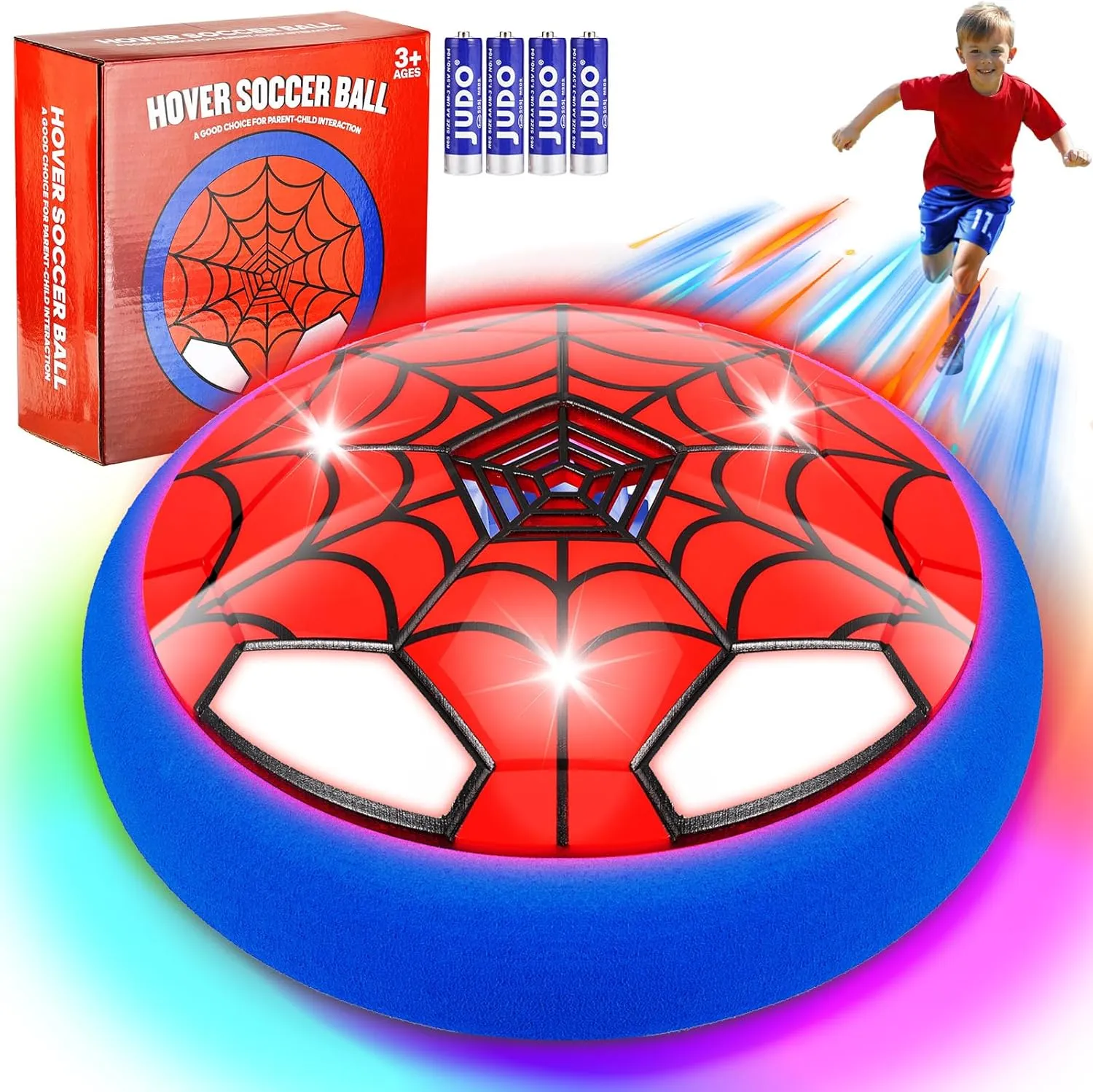 Hover Soccer Ball,Fun Indoor Boys Toys 6-8 Years Old,Cool Stuff Sensory Autism Toddler Party Games Sport Toys with Cool LED Light,Birthday Gifts for Kids Boys Girls Age 3 4 5 6 7 8 9 10 11 12