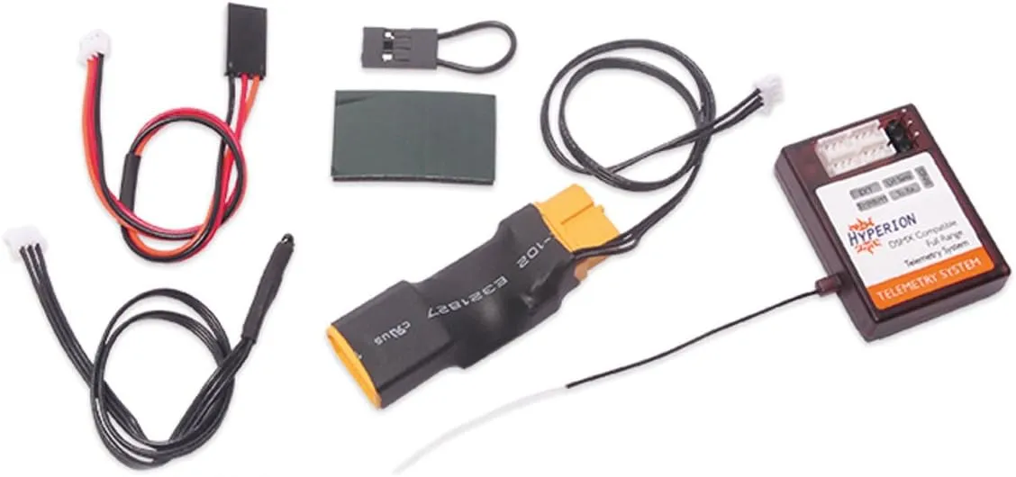 Hyperion DSMX Compatible Full Range Telemetry System (XT-60) DX7s, DX8, DX9