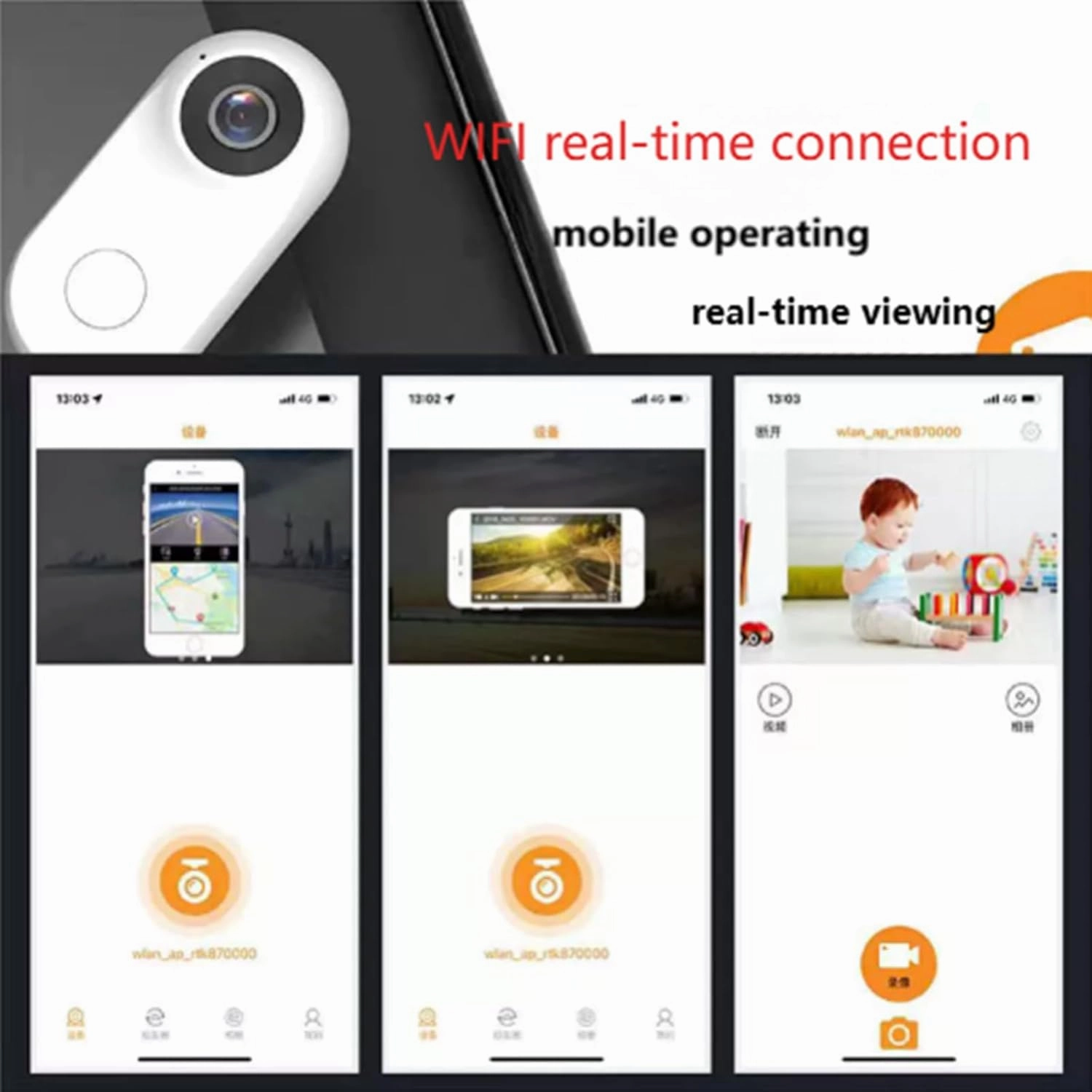 I3 4k Thumb Action Camera, Wearable Action Body Cam, Premium Portable Action Camcorder, Thumb Size Hands Free Recording Camera, for Travel, Pet, Underwater Photography (Black Set   32g Micro SD)