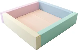 IGLU Soft Play Ball Pool for Toddlers Foam Pit for Activities Indoor and Outdoor (Pastel Color)