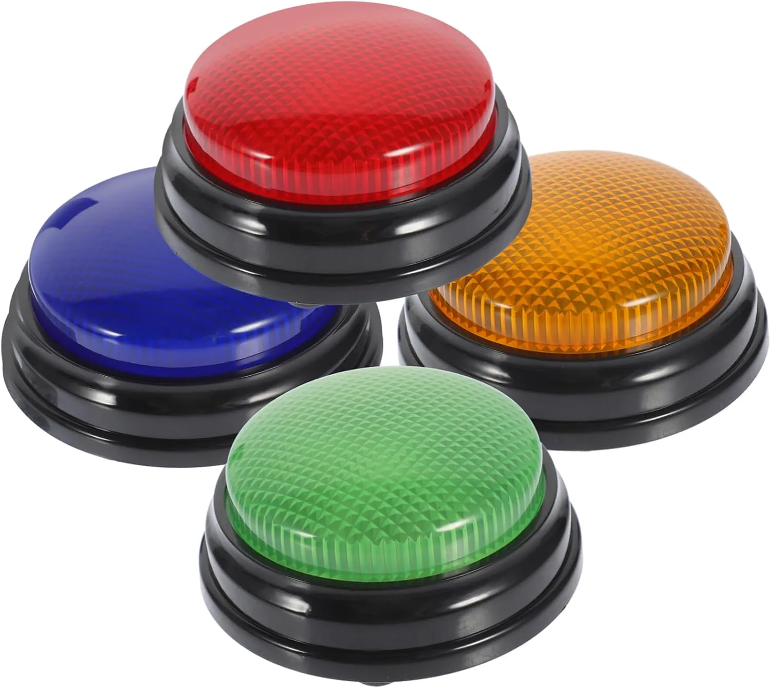 IMIKEYA 4pcs Light Up Sound Button Party Game Props Prank Button for Fun Activities Office Weddings and Events Interactive Answer with Sound Effects