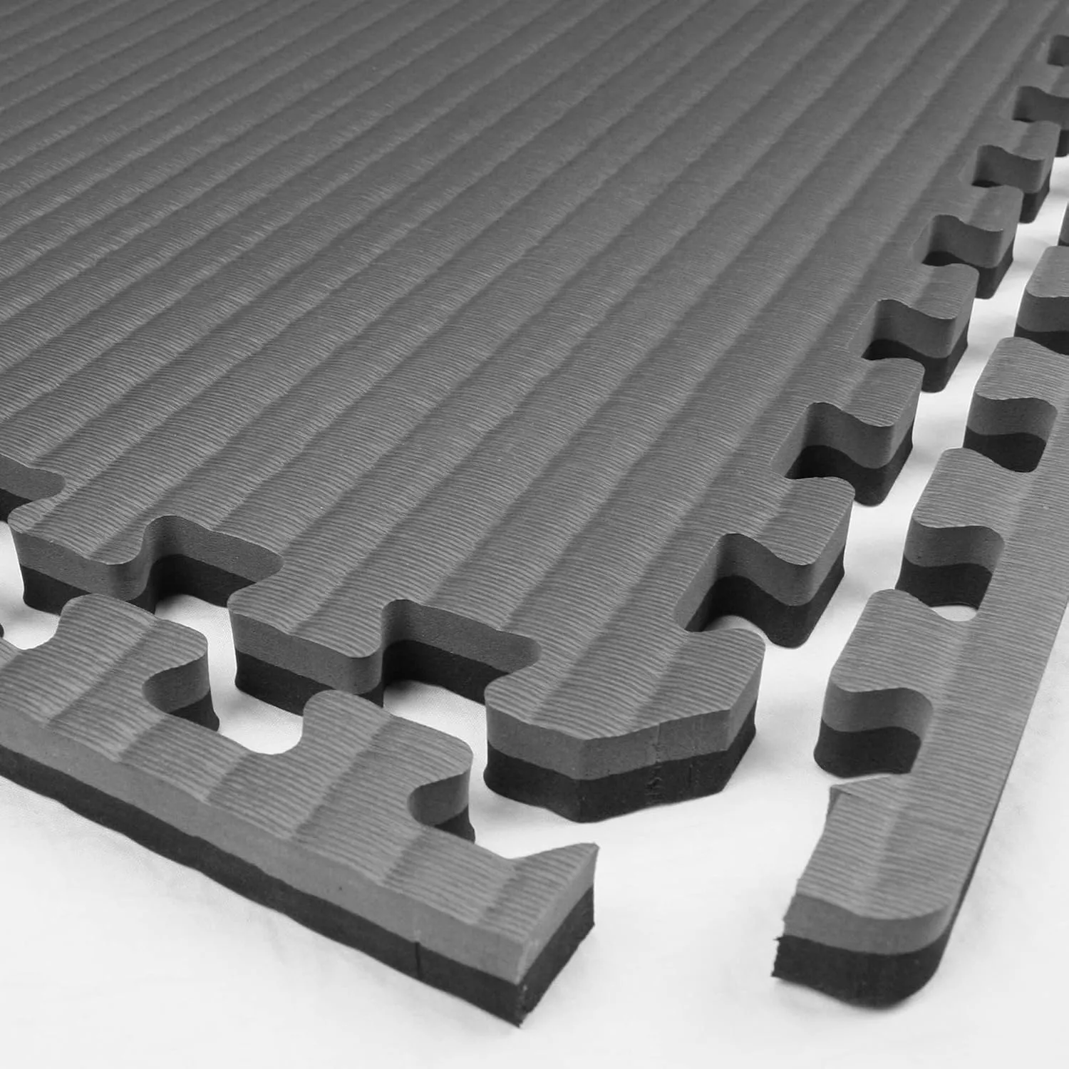 IncStores 7/8 Inch Thick Tatami Foam Flooring Tiles | Textured Interlocking Foam Tiles for Martial-Arts Floor Protection in Your Home Gym, Playroom, and More