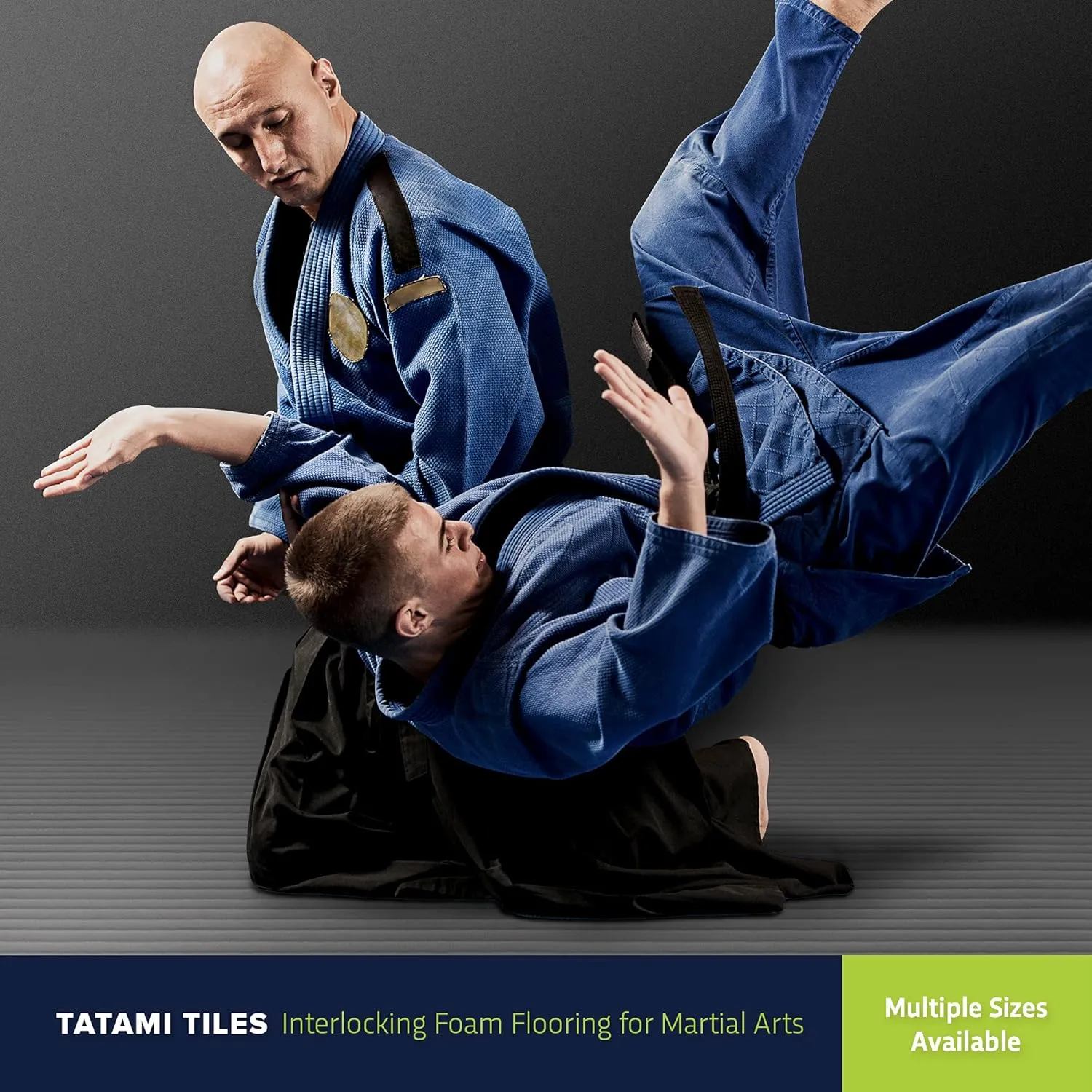 IncStores 7/8 Inch Thick Tatami Foam Flooring Tiles | Textured Interlocking Foam Tiles for Martial-Arts Floor Protection in Your Home Gym, Playroom, and More