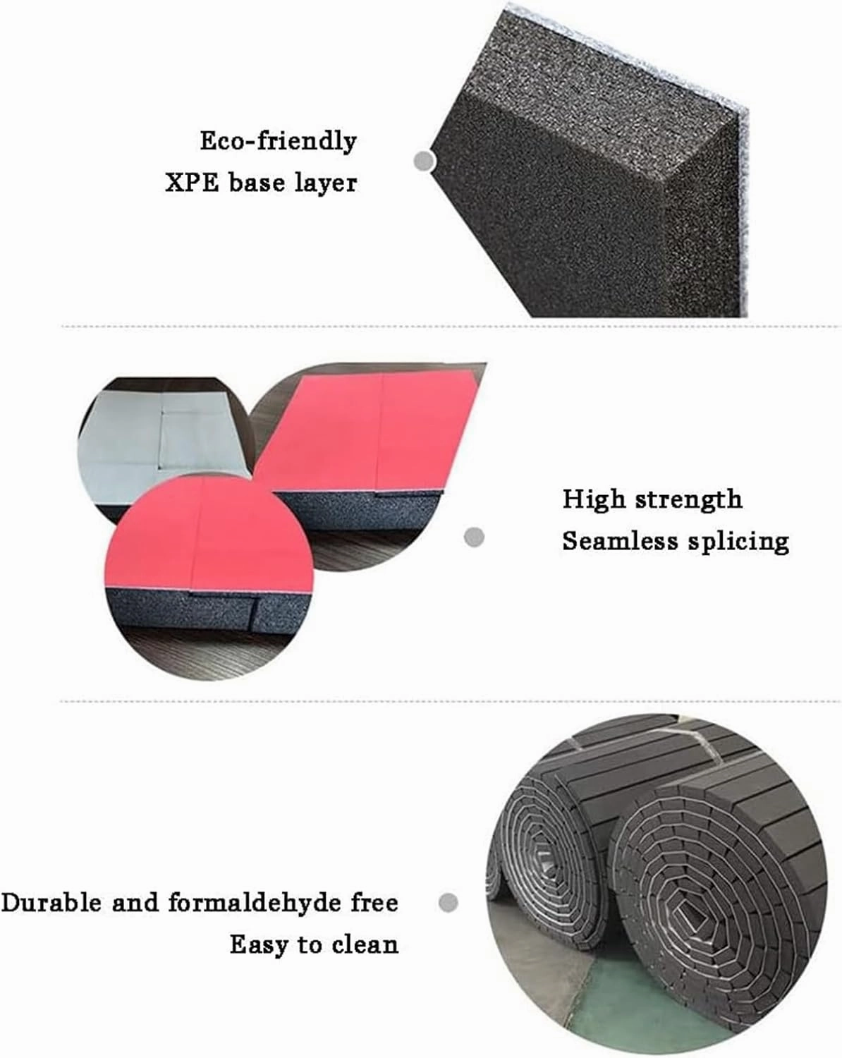 Indoor Gymnastics Tracks Exercise Mat Roll Out Cheerleading Fitness Mats with Grippy Gym Carpet Top Foldable design Sturdy Foam Wrestling Mats for fitness schools