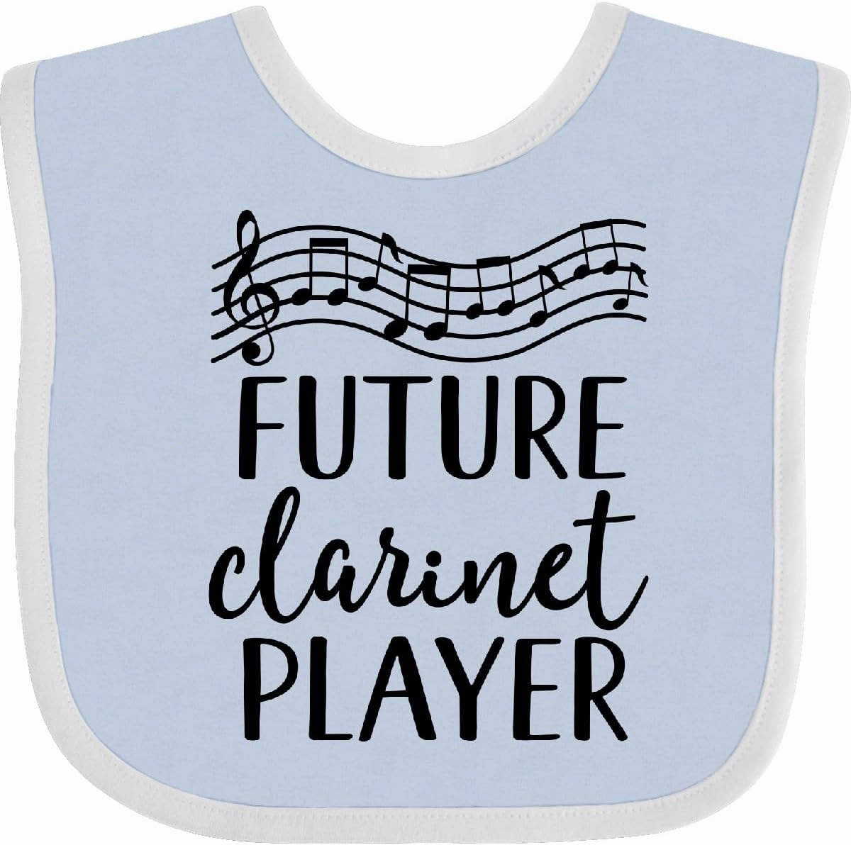 inktastic Future Clarinet Player Music Baby Bib