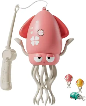 Intelligent Electric Dancing Octopus Toy - Auto Obstacle Avoidance, 8-Legged Crawling, LED Light Show with Music | Interactive Crazy Twisting Robot Toy for Kids & Pets (Cats/Dogs) (Pink)